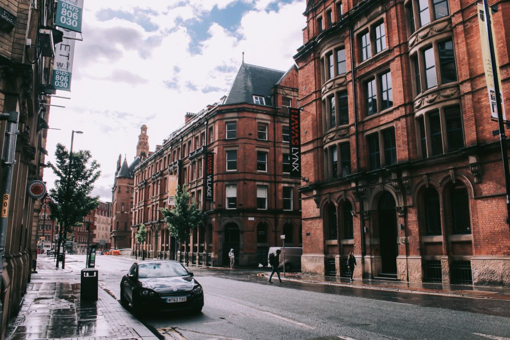 An image of a street in Manchester.